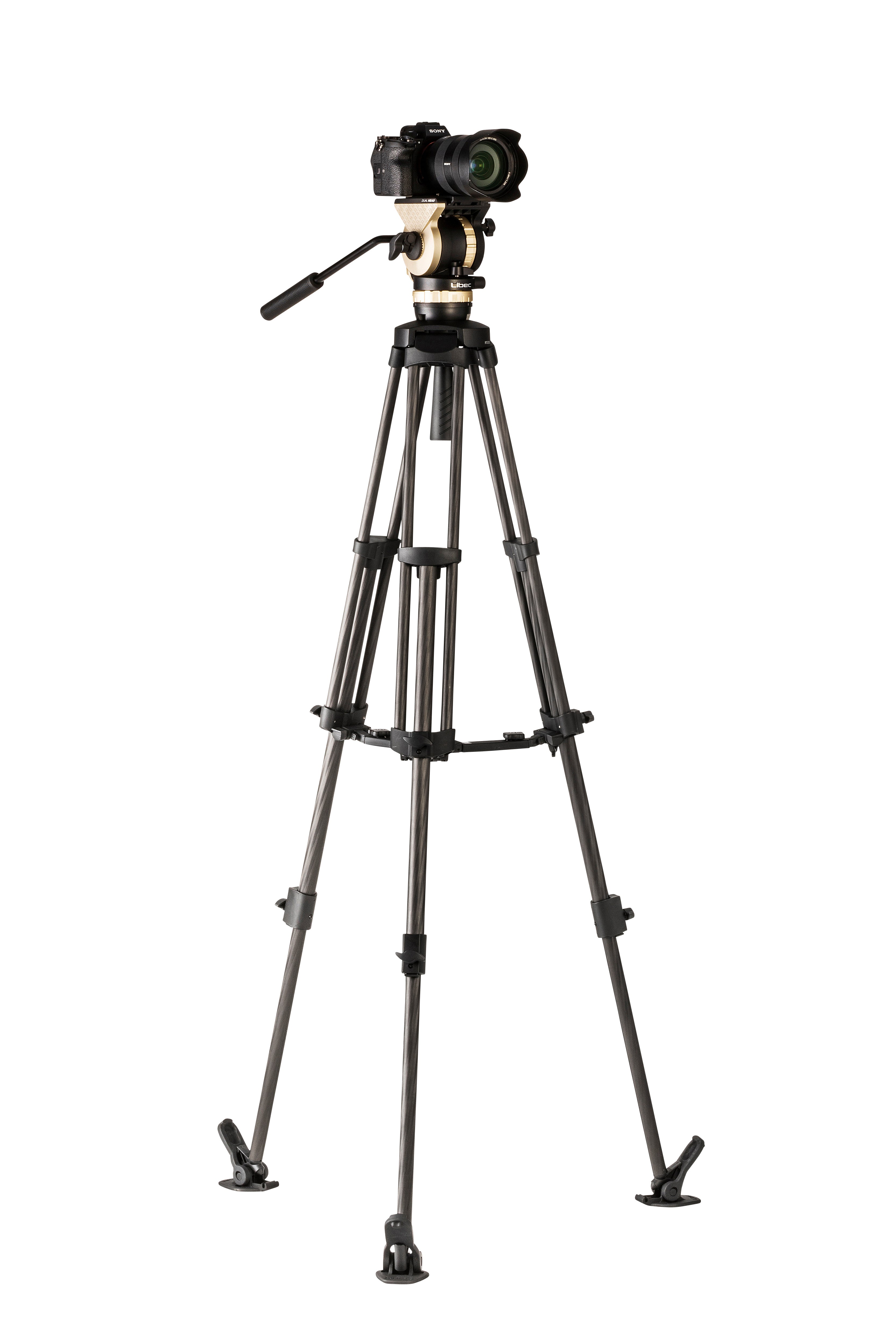 Libec NX 100MC Carbon Fiber Tripod - Professional Camera Tripod for Photography & Videography - Perfect for Outdoor Shooting, Travel Vlogging, and Studio Work
