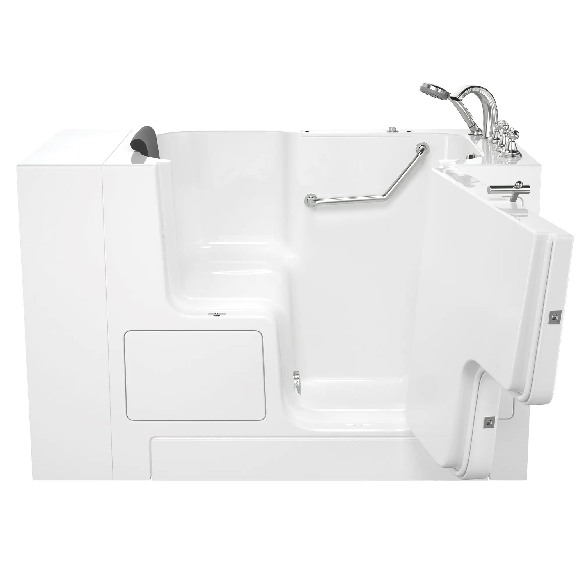 Premium 32 x 52 Inch Gelcoat Walk-In Bathtub with Soaker System & Right Hand Drain - Non-Slip Soaking Tub for Elderly & Mobility Assistance - Perfect for Relaxation & Hydrotherapy at Home