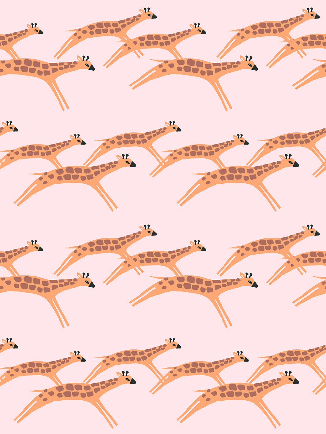 Galloping Giraffes Wallpaper by Tea Collection - Cute Animal-Themed Nursery Decor for Baby Rooms & Kids Bedrooms