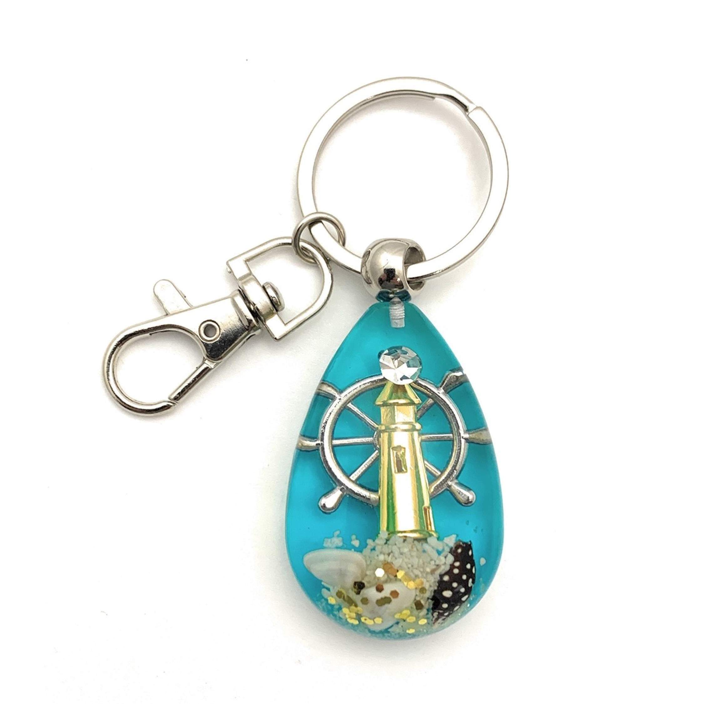 Graduation Card & Keychain Gift Set - Inspirational Author of Your Life Greeting Card with Lighthouse Beacon Keychain - Perfect Graduation Gift for Son, Daughter, Friends - Motivational Advice for Life, Love & Friendships - Ideal for Graduation Ceremonies, Parties & Celebrations