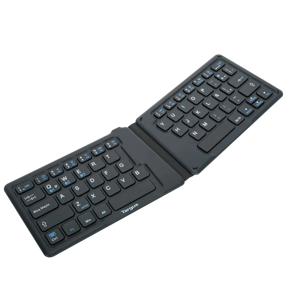 Targus Foldable Ergonomic Bluetooth Keyboard - Portable & Comfortable for Office, Travel, and Remote Work