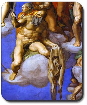 Michelangelo The Last Judgment Art Mouse Pad - Non-Slip Desk Mat for Computer, Gaming & Office Use - Renaissance Artwork Design for Home & Workspace Decor