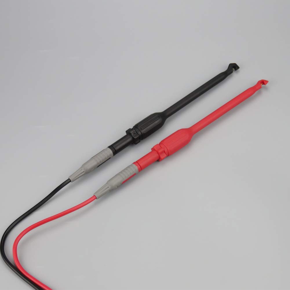 TKDMR 6 Pack Automotive Wire Piercing Probe Kit - Copper Back Probe Pins with Screw Thread for 4mm Banana Test Cables (Black & Red) - Perfect for Car Electrical Diagnostics & Circuit Testing
