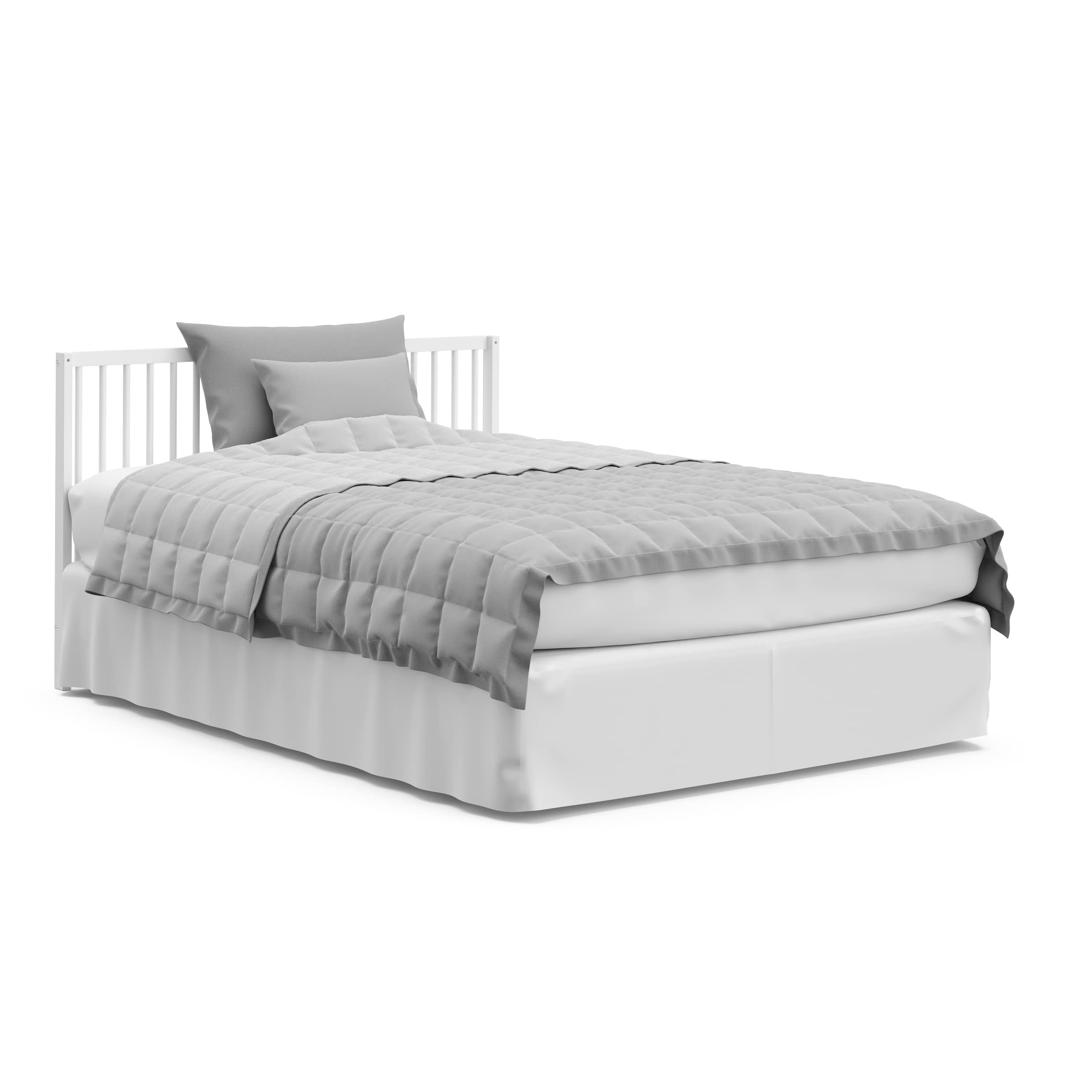 Graco Teddi 5-in-1 Convertible Baby Crib (White) – GREENGUARD Gold Certified, Nursery Crib with Storage Drawer, Converts to Toddler Bed/Daybed/Full-Size Bed – Perfect for Newborns to Teens, Ideal for Small Nursery Spaces & Shared Kids' Rooms