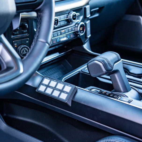 2021-2024 Ford Raptor Complete Switch Pros SP9100 Kit with Flow Through Center Console Keypad Mount - Off-Road Lighting Control System for Enhanced Driving Experience