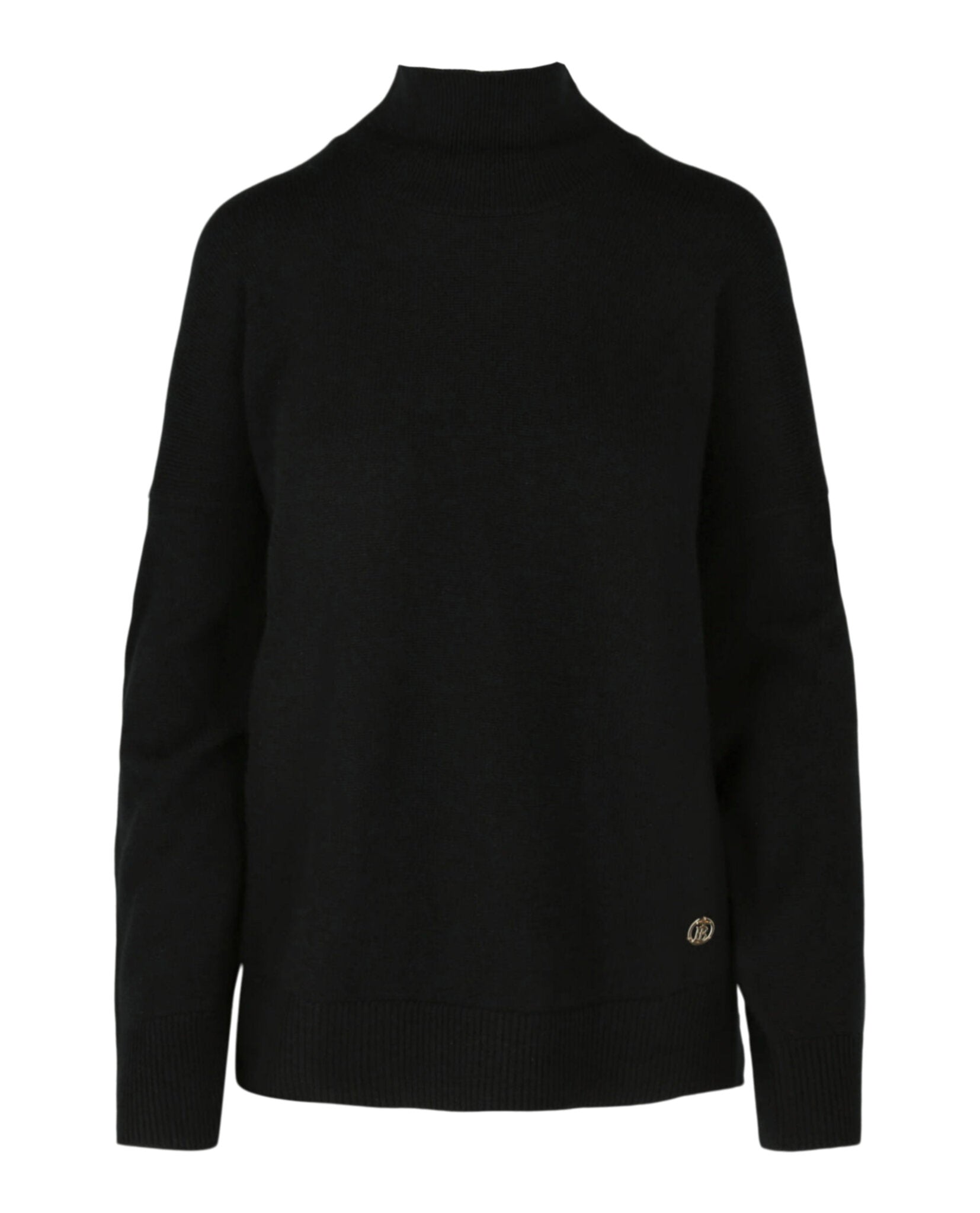 TB Monogram Plaque Sweater for Women | Trendy Embroidered Pullover | Casual Winter Knitwear | Perfect for Holidays, Office & Outings