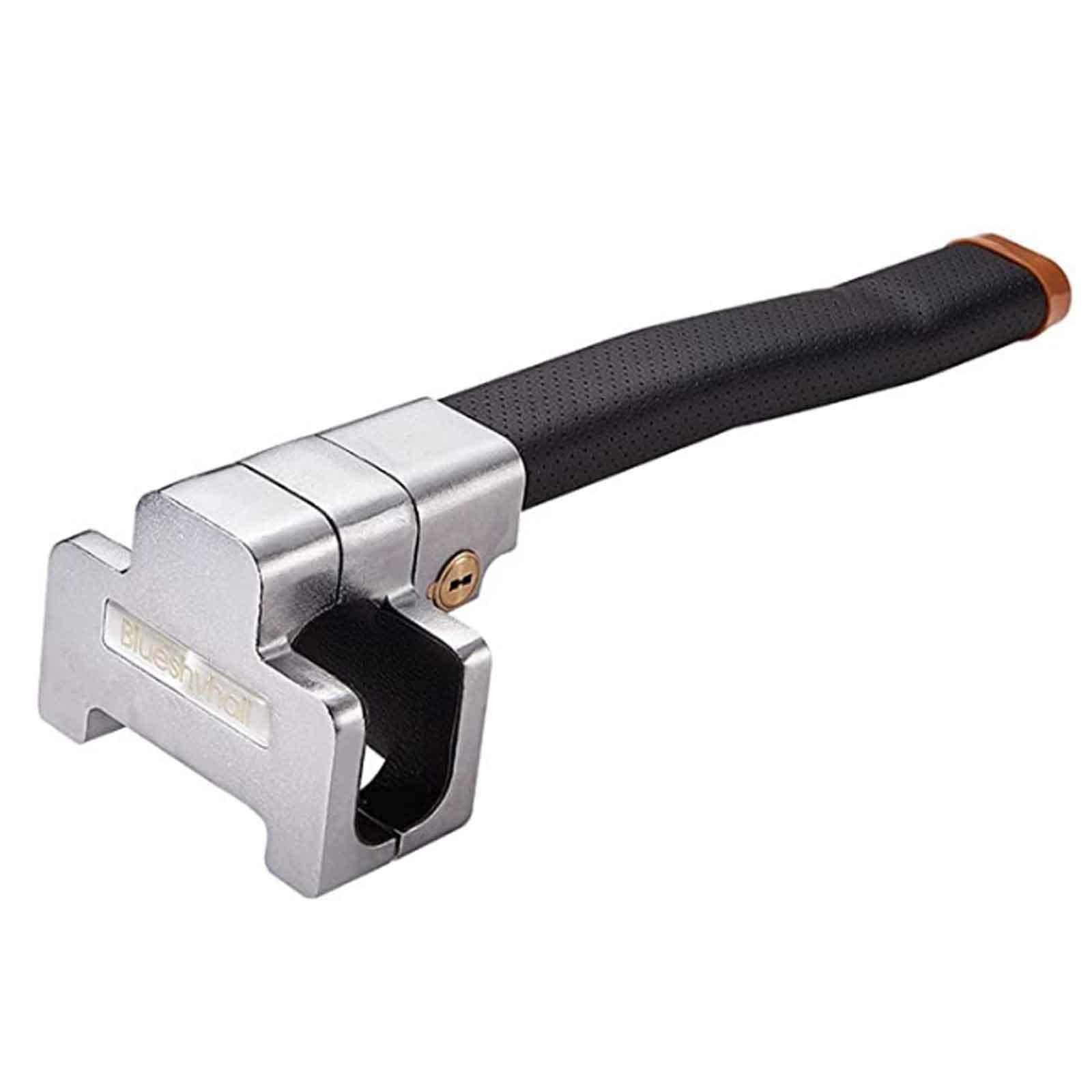 LIYUHOUZUONC Universal T-Type Rotary Steering Wheel Lock - Anti-Theft Car Security Device with 2 Keys | Perfect for Parking Security & Vehicle Protection in Urban Areas