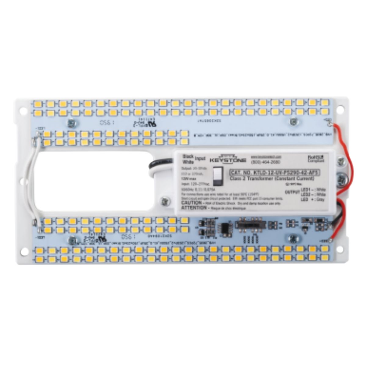 6 Linear LED Retrofit Kit - 1650 Lumens, Selectable CCT (3000K-5000K), 120-277V - Energy Efficient Lighting Upgrade for Offices, Warehouses & Commercial Spaces
