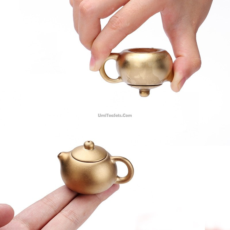 Premium Yixing Clay Xi Shi Mini Teapot - Authentic Chinese Purple Clay Teapot for Gongfu Tea Ceremony | Perfect for Oolong, Pu-erh & Green Tea Brewing | Ideal Gift for Tea Lovers & Home Decor