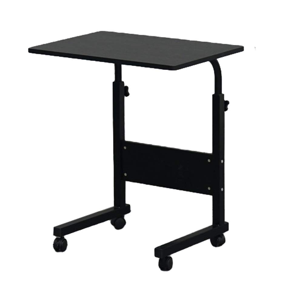 Adjustable Laptop Stand for Notebook - Portable Bedside Sofa Table with Removable Baffle, 15MM Chipboard & Steel Frame, Black - Perfect for Home Office, Bed, Couch & Workspace Use