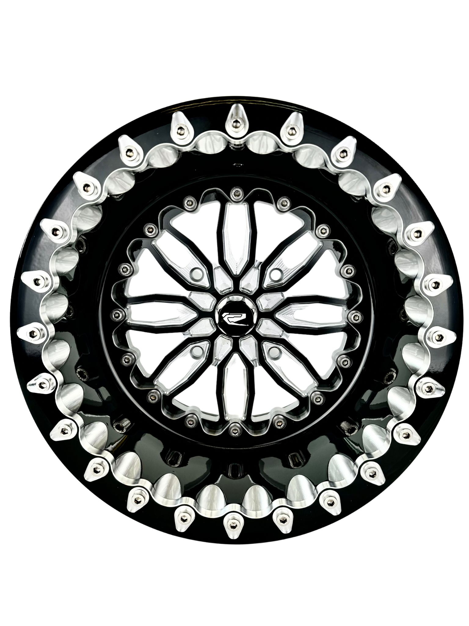 Icon FF Forged Beadlock Wheels - Gloss Black Finish | Premium Off-Road Rims for Trucks & SUVs | Ideal for Trail Riding & Off-Road Adventures