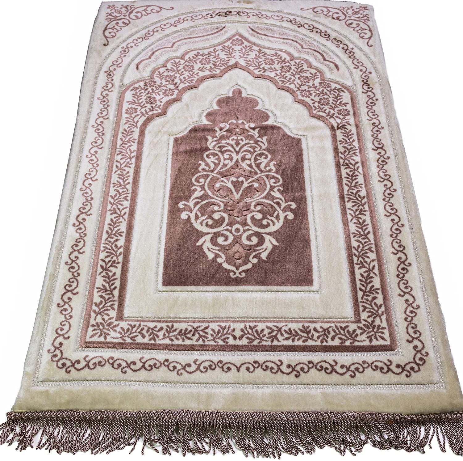 Premium Soft Foam Prayer Mat - Pink, Non-Slip Islamic Prayer Rug for Home & Mosque, Comfortable Portable Muslim Prayer Carpet for Daily Salah & Meditation