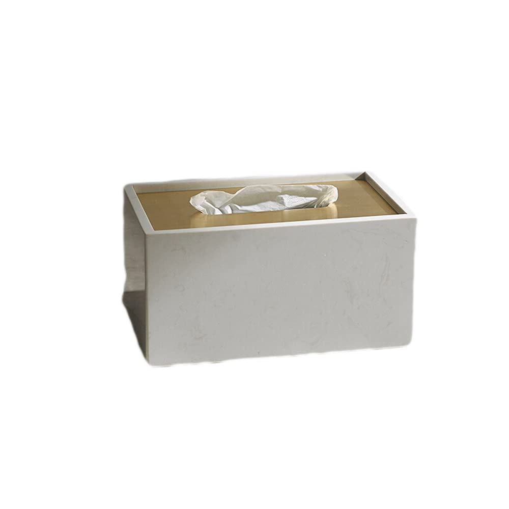 Nordic Style Marble Paper Tissue Box - Elegant Living Room Coffee Table & Dining Room Napkin Holder, Simple Household Decor for Bedroom Dressing Table & Desktop Organization | Perfect for Home, Office & Gift Giving