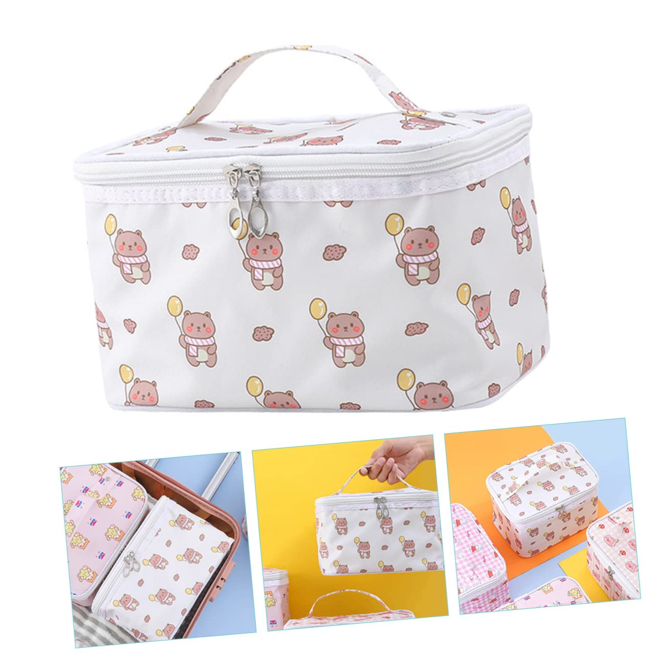 Waterproof Large Capacity Travel Makeup Organizer Bag for Women - Cosmetic Toiletry Case with Multiple Pockets for Home, Gym, Vacation & Business Trips | Perfect for Airplane Carry-on & Weekend Getaways