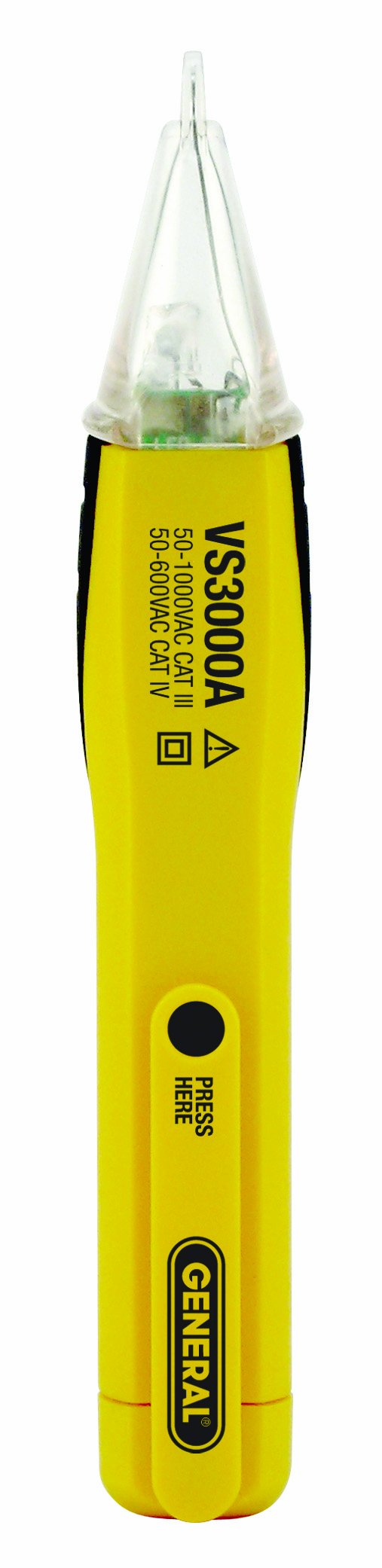 General Tools VS3000 Non-Contact Voltage Tester with Audible & Visual Alerts - UL Listed for Home & Electrical Safety Testing
