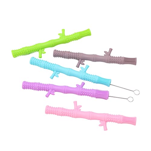 Colorful Baby Teether Toys - Safe & Soft Teething Tubes for Infants & Toddlers - Perfect for Home, Nursery & On-the-Go Relief