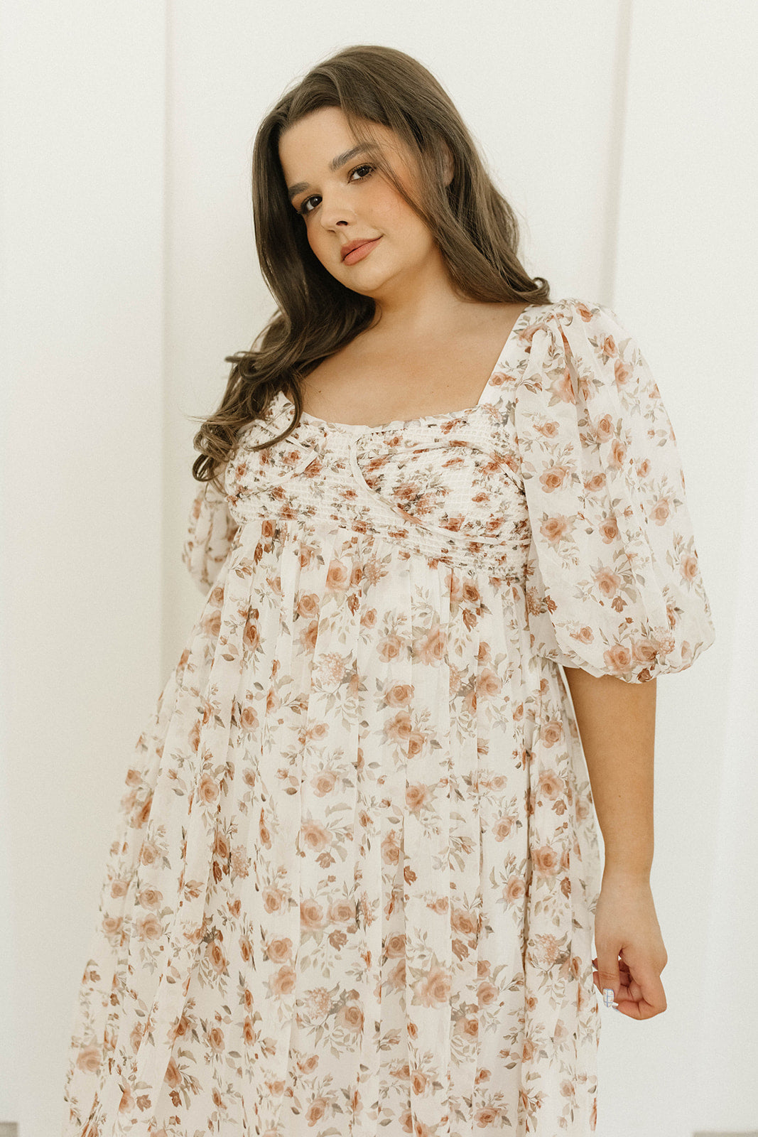 Harlow Maxi Dress in Ivory Floral - Bump Friendly Maternity Dress & Inclusive Sizing (S-3XL) | Perfect for Weddings, Baby Showers & Summer Vacations