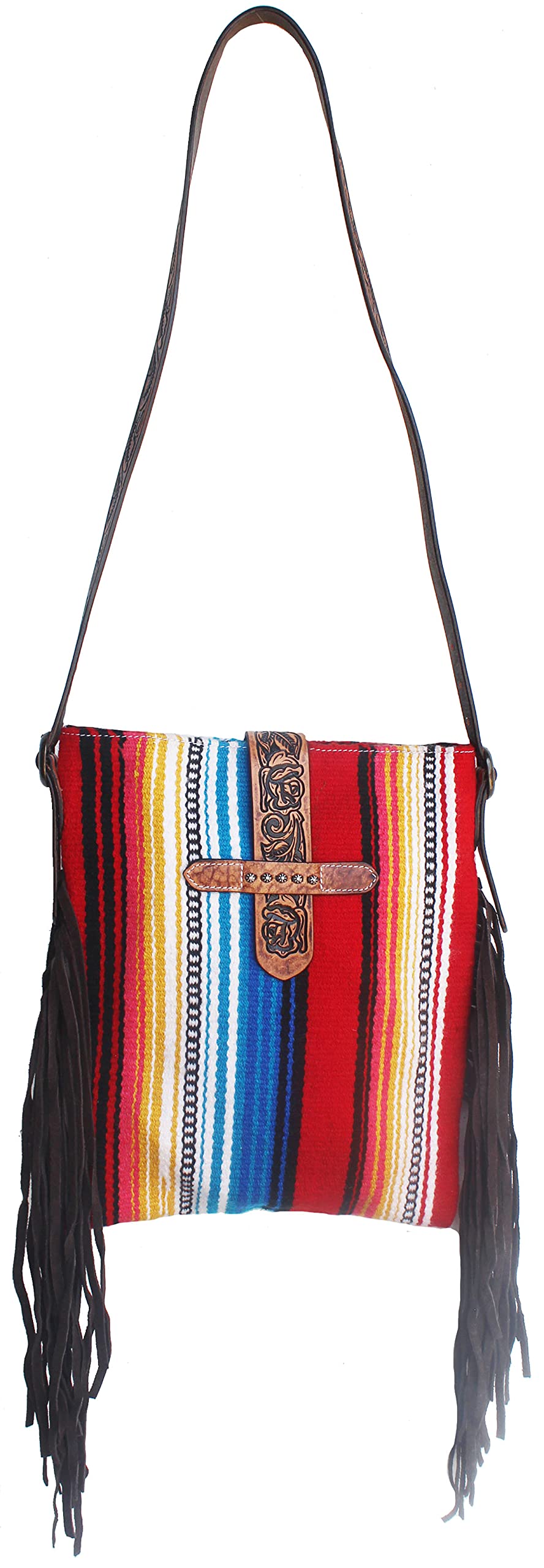 CHALLENGER Women's Western Handwoven Wool Rodeo Cowgirl Purse - Stylish Shoulder Handbag for Country Rodeo Events & Everyday Use (Model 27FK61)