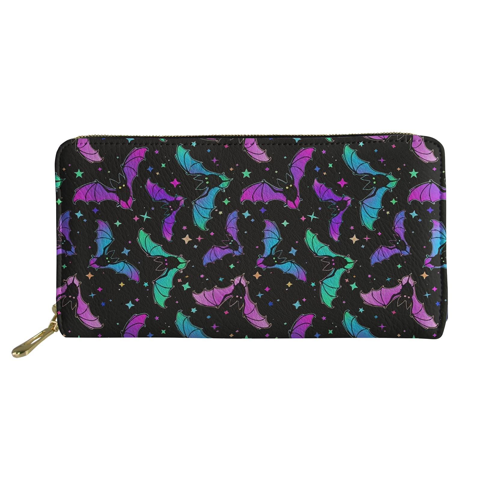 Slim RFID Blocking Leather Wallet for Women - Large Capacity Credit Card Holder with Coin Pocket, Lightweight Zipper Purse Clutch | Perfect for Travel, Shopping & Everyday Use