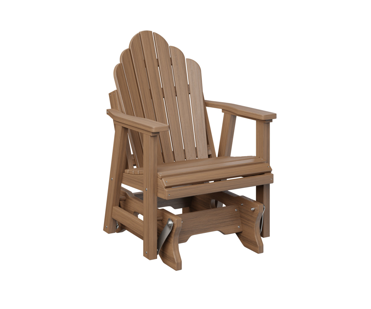 Berlin Gardens Cozi Back Single Glider - Comfortable Outdoor Rocking Chair for Patio, Porch & Garden Relaxation | Perfect for Reading, Lounging & Enjoying Nature