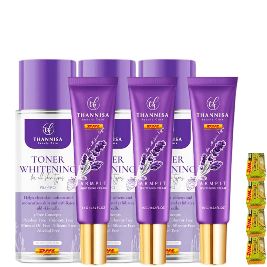 Thannisa Toner & Armpit Cream Set - Anti Aging, Odor Control for Smooth Skin | Daily Skincare Routine
