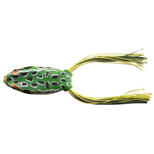 Booyah Pad Crasher Jr Topwater Bass Fishing Lure - Weedless Hollow Body Frog Bait with Sharp Hooks for Freshwater Fishing | Perfect for Lily Pads & Heavy Cover Areas