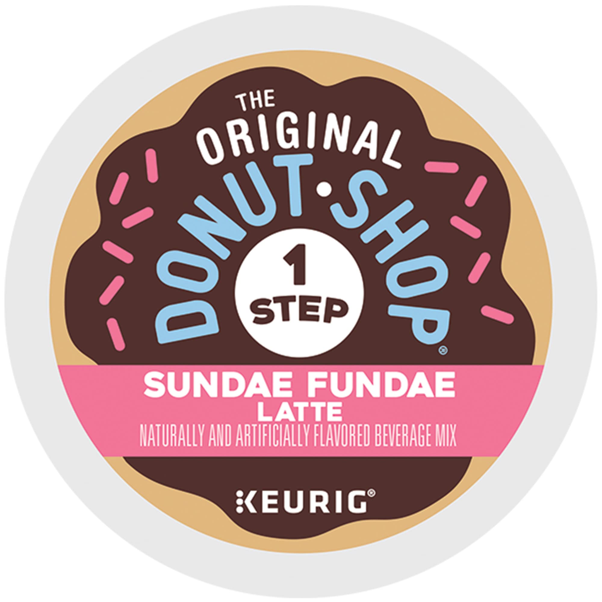 The Original Donut Shop Sundae Fundae One-Step Latte - Keurig Single Serve K-Cup Pods, 60 Count (6 Packs of 10) - Perfect for Office Coffee Breaks & Home Morning Routines
