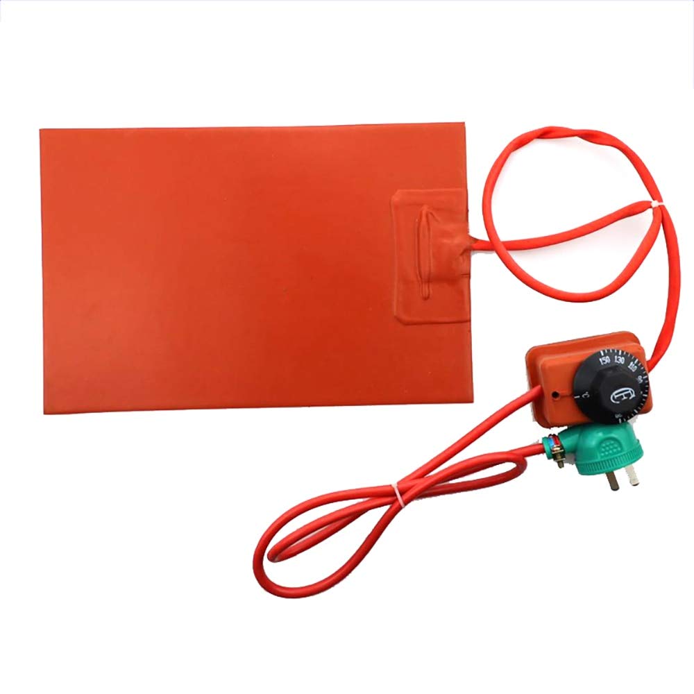 220V Silicone Rubber Heating Plate for Phone Repair - M.C Replacement Part with Knob Temperature Controller (0-150°C, 150x150mm) - Perfect for Mobile Phone Screen Separation & Electronics Repair