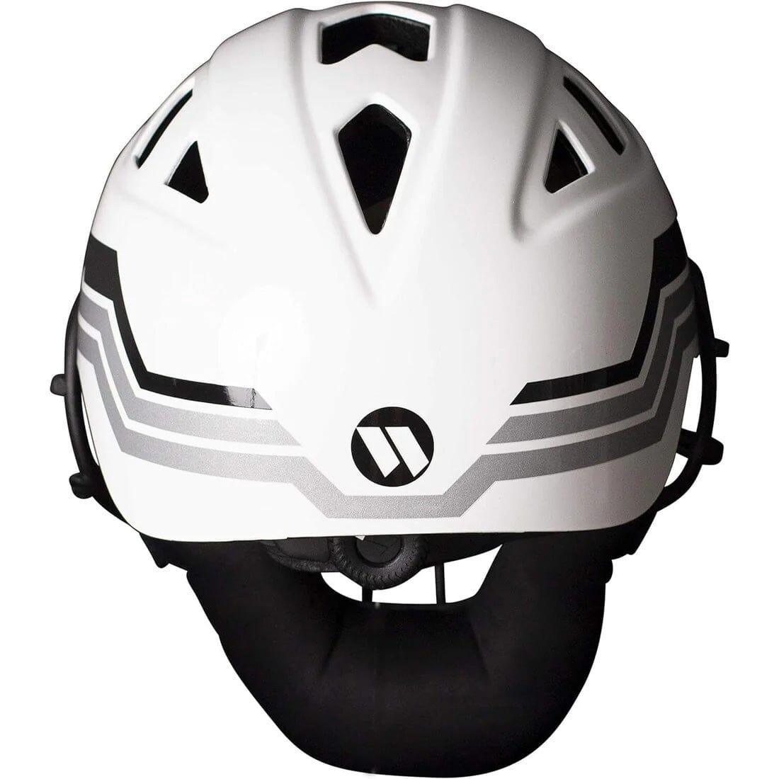 Worth Legit Slowpitch Softball Pitcher's Mask - White | Protective Face Gear for Baseball & Softball Players | Perfect for Training, Games & Tournament Play