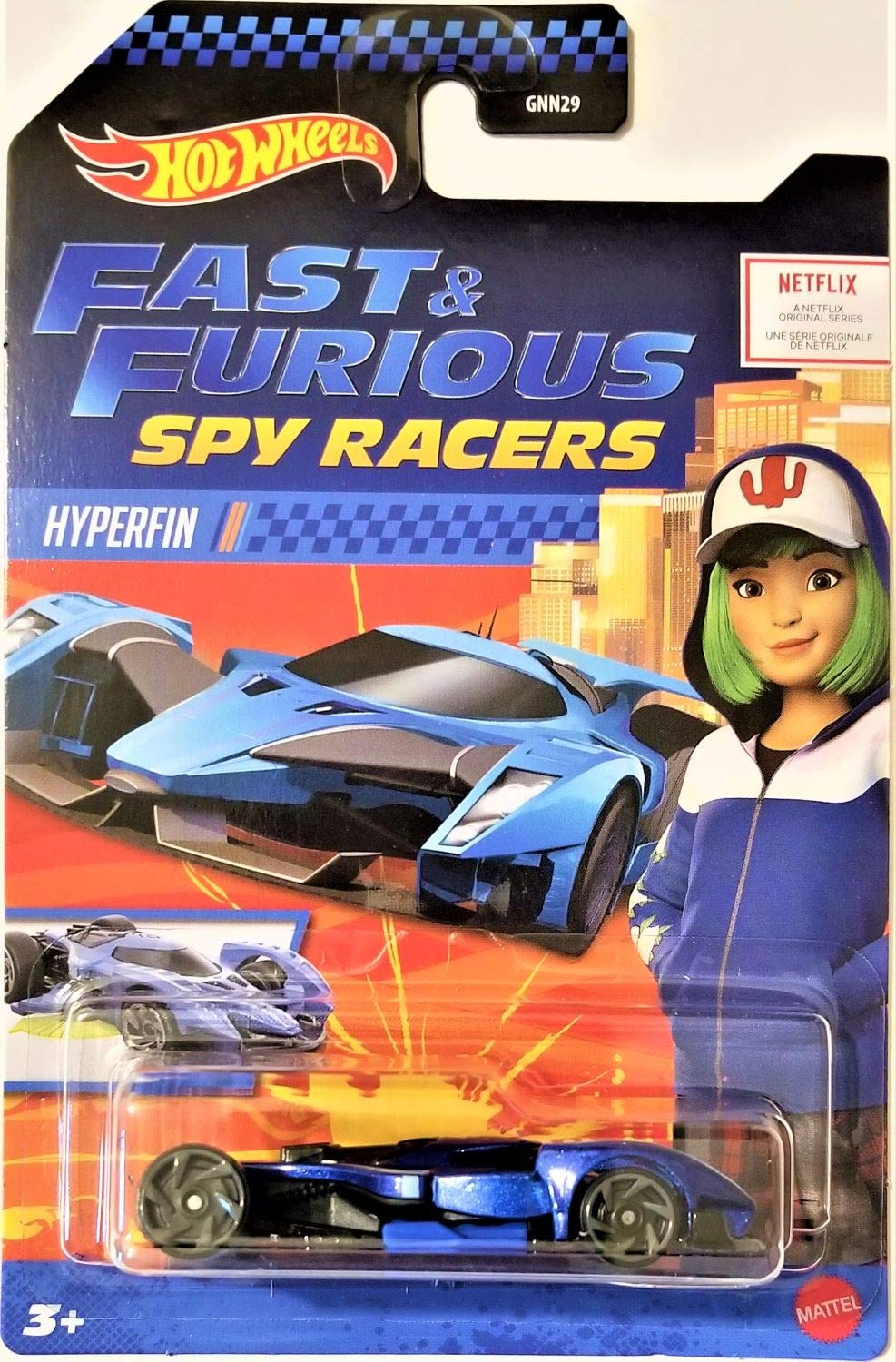 Mattel Hot Wheels 2020 Spy Racers Fast & Furious HYPERFIN Die-Cast Toy Car - Collectible 1:64 Scale Model for Kids & Adults - Perfect for Play, Display & Racing Scenes