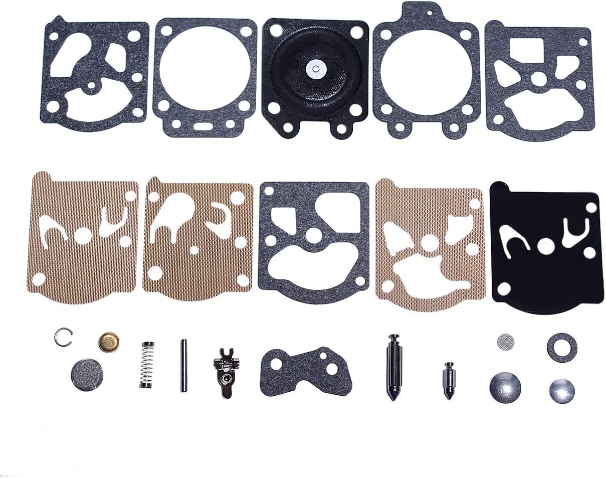 MaxLLTo Replacement K20-WAT Carburetor Gasket Repair Kit - Compatible with Walbro WA & WT Carburetors - Fits Stihl 017/025/021, Echo CS3000/C3450, Husqvarna 36/39/40/55/244R/245R/132 - Perfect for Chainsaw & Power Equipment Maintenance & Repair