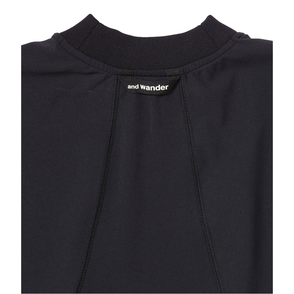 AND WANDER Women's Black Rash Guard - UPF 50+ Sun Protection Swim Shirt for Surfing, Swimming & Outdoor Activities
