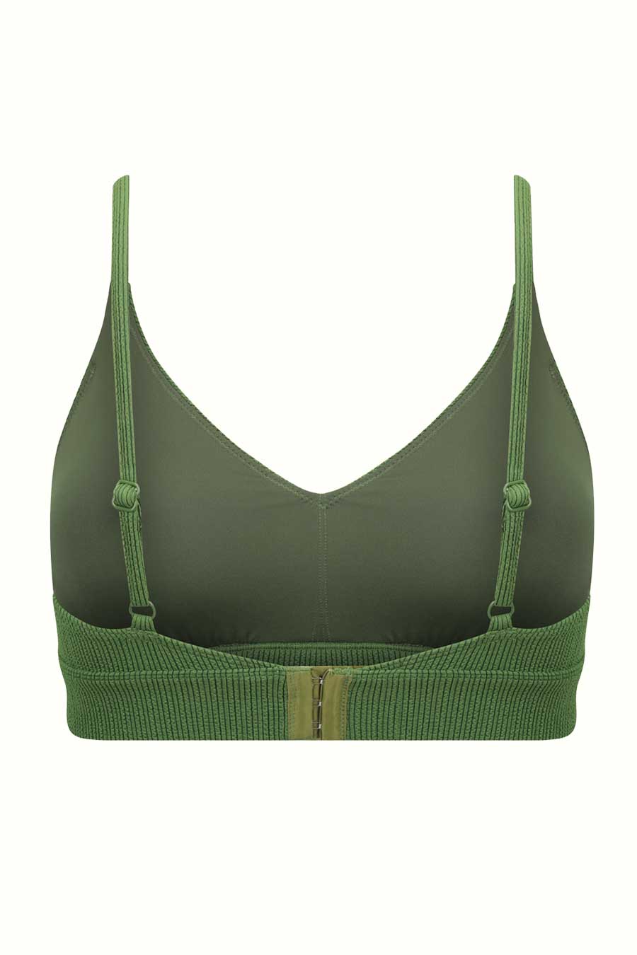 Byron Adjustable Bikini Top - Khaki Texture Swimwear for Women | Perfect for Beach, Pool & Summer Vacations