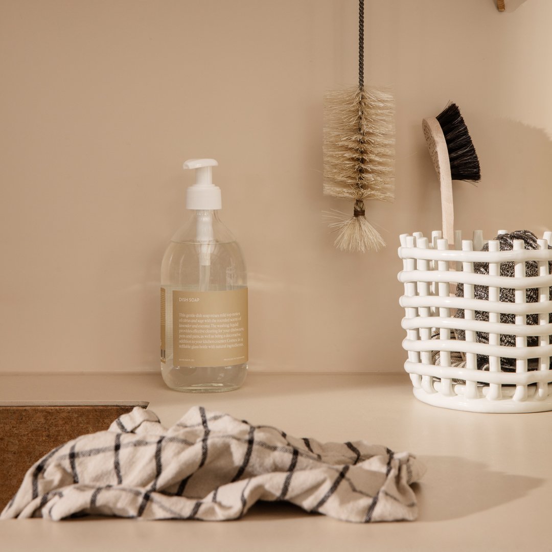 Ferm Living Ceramic Basket - Handmade Decorative Storage for Home & Office | Perfect for Organizing Keys, Jewelry & Small Items