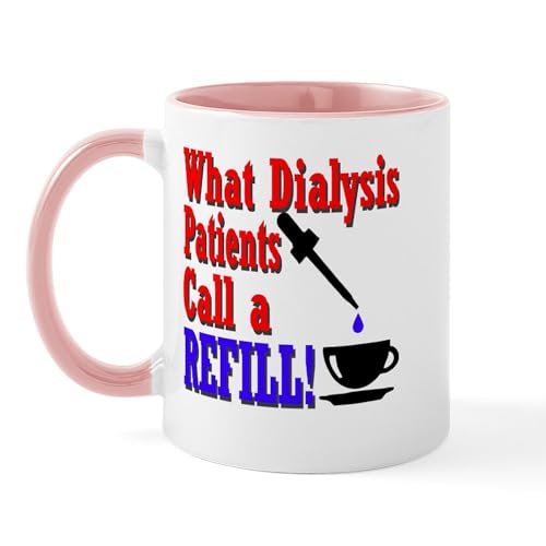 White/Pink Inside - Dialysis Refill Mug