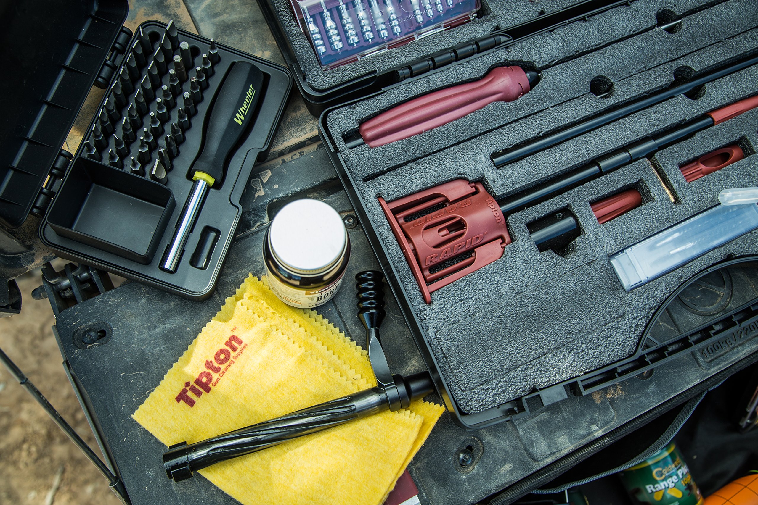 Tipton Gun Cleaning Kit with Jags & Brushes - for Firearm Maintenance & Storage