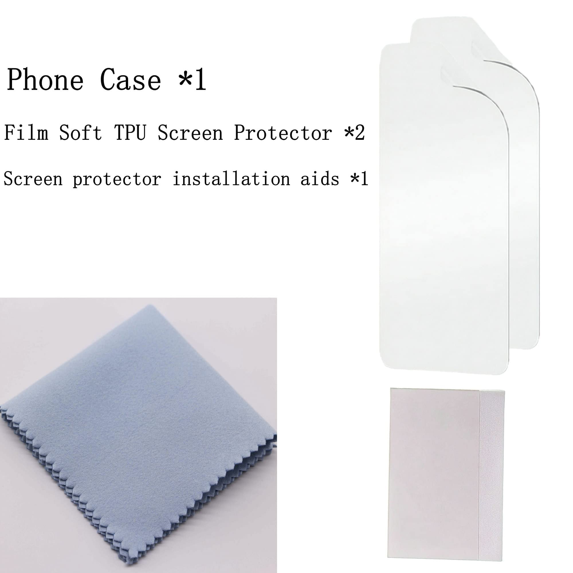 Jitterbug Smart 3 Phone Case & Lively Smart Case Cover with 2-Pack TPU Screen Protectors | Shockproof Protective Cover for Seniors | Perfect for Daily Use & Travel Protection