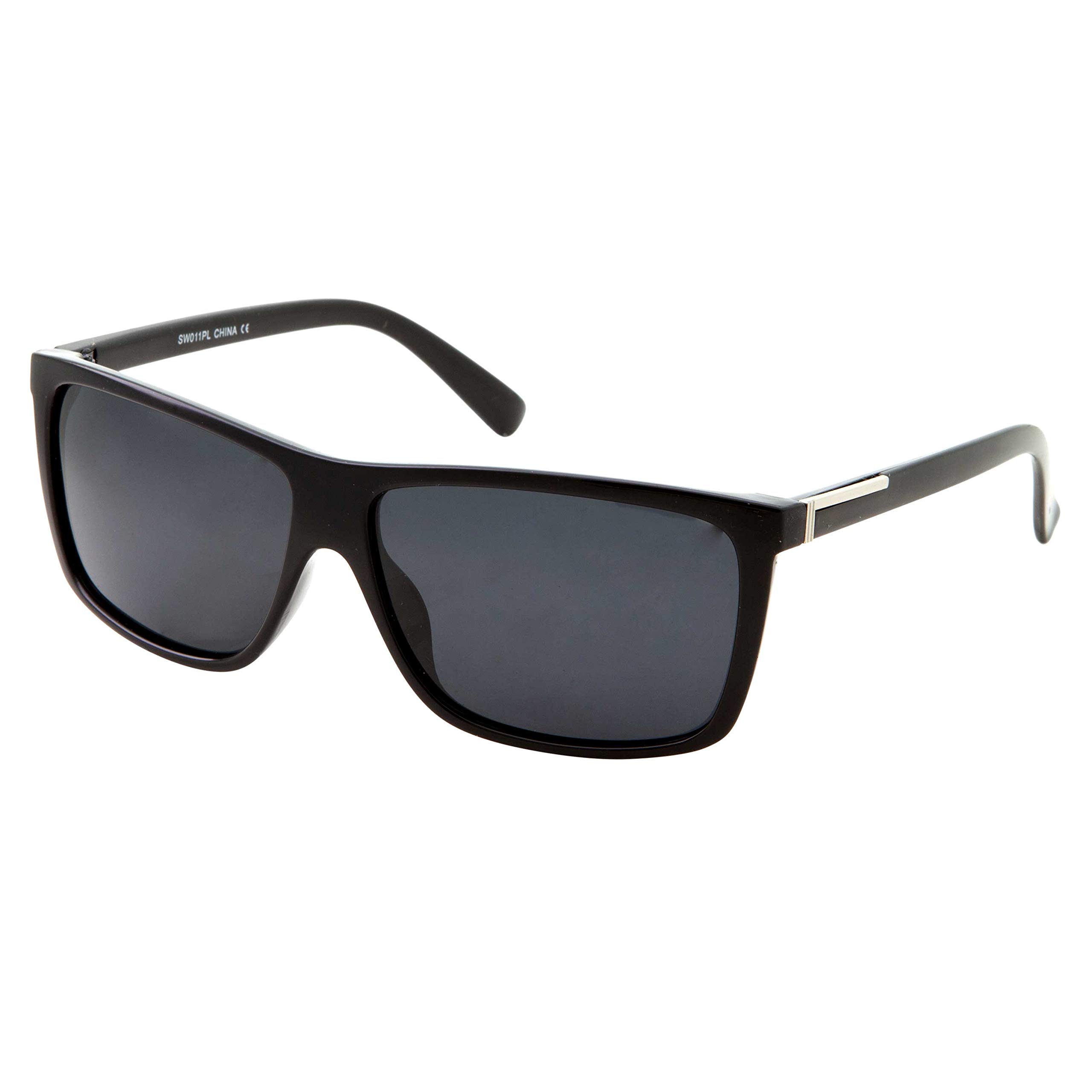 Polarized Sunglasses for Men & Women - UV Protection Rectangular Driving Glasses - Stylish & Fashionable for Outdoor Activities, Beach, and Sports