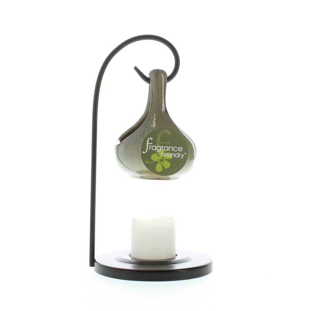 **Premium Massage Oil Warmer & Essential Oil Diffuser - Elegant Teardrop Design for Aromatherapy, Relaxation & Spa Use at Home**