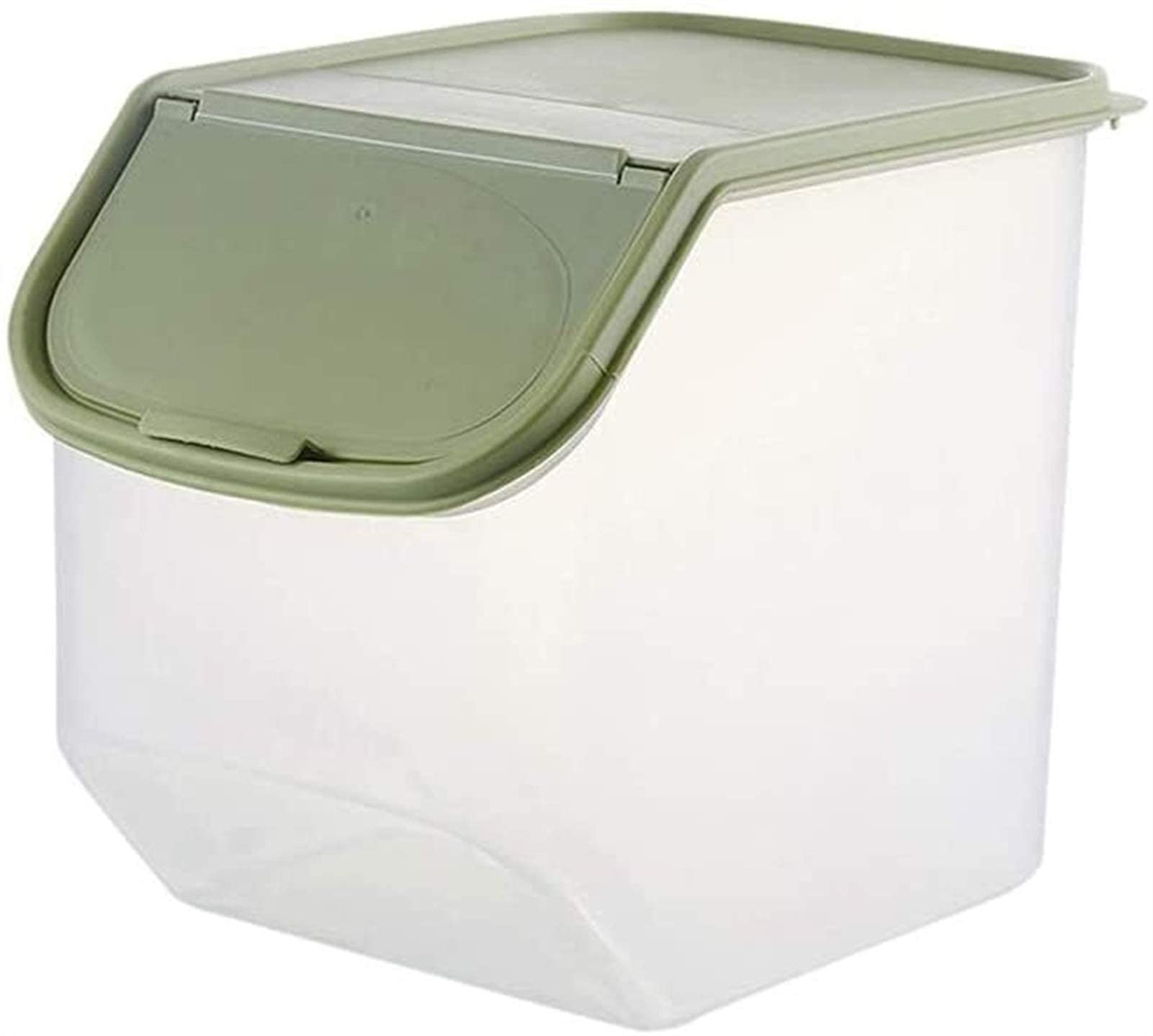 Premium Large Capacity Grain Storage Container - Airtight Kitchen Food Storage Box for Rice, Flour, Dry Goods & More | Portable & Durable for Pantry Organization (Green) - Perfect for Home, Restaurant & Bulk Food Storage