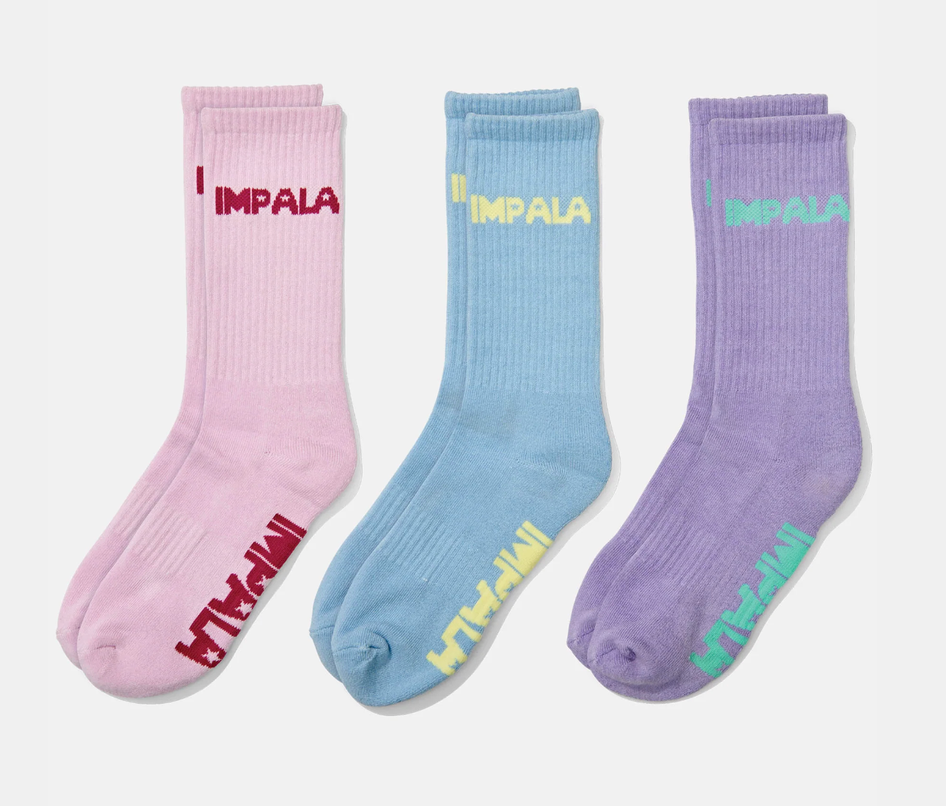 Impala Skate Socks 3-Pack - Cushioned Ankle Socks for Skateboarding & Roller Skating - Breathable & Comfortable for Sports & Casual Wear