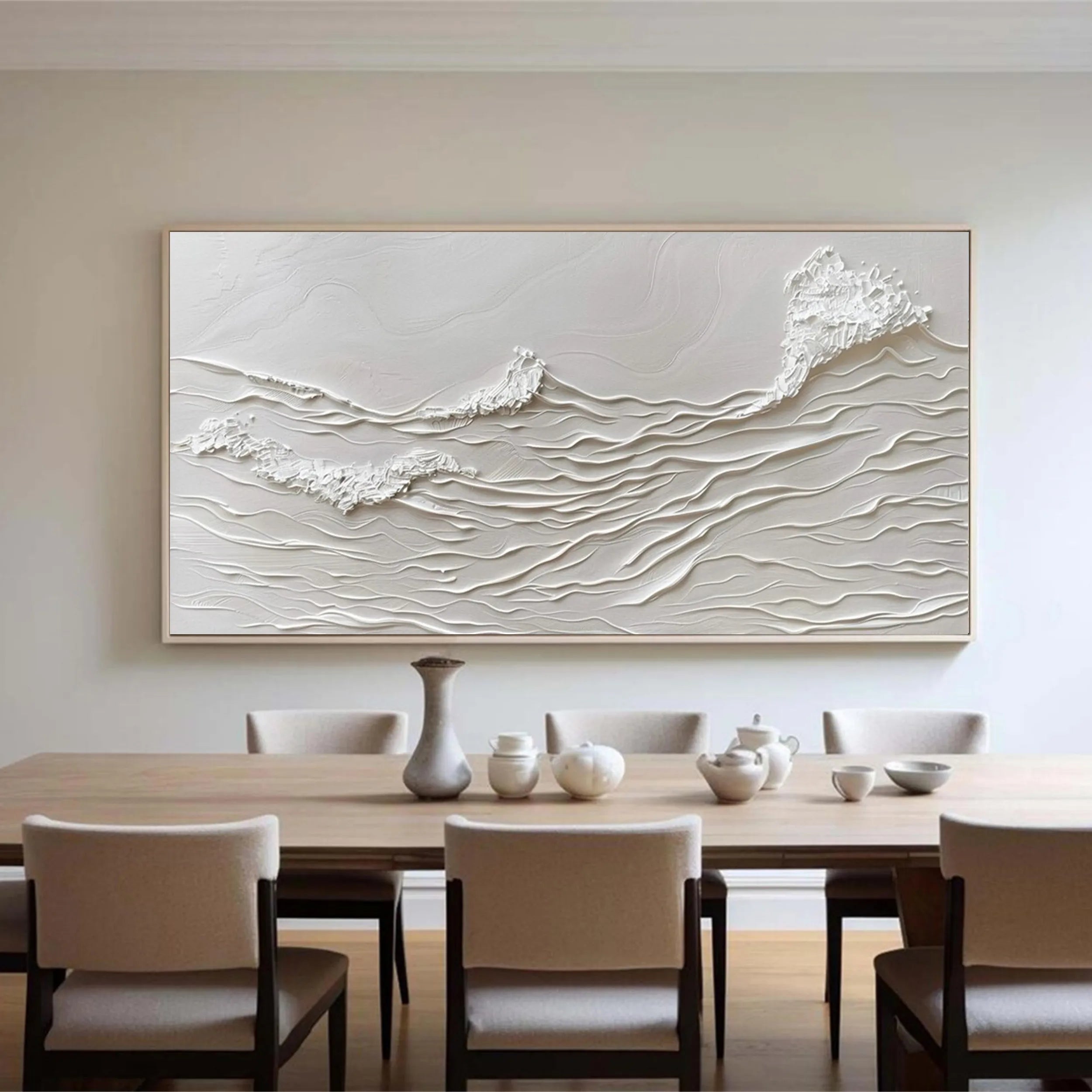 Minimalist Textured Plaster Art Painting #MM167 - Modern Abstract Wall Decor for Living Room, Bedroom & Office
