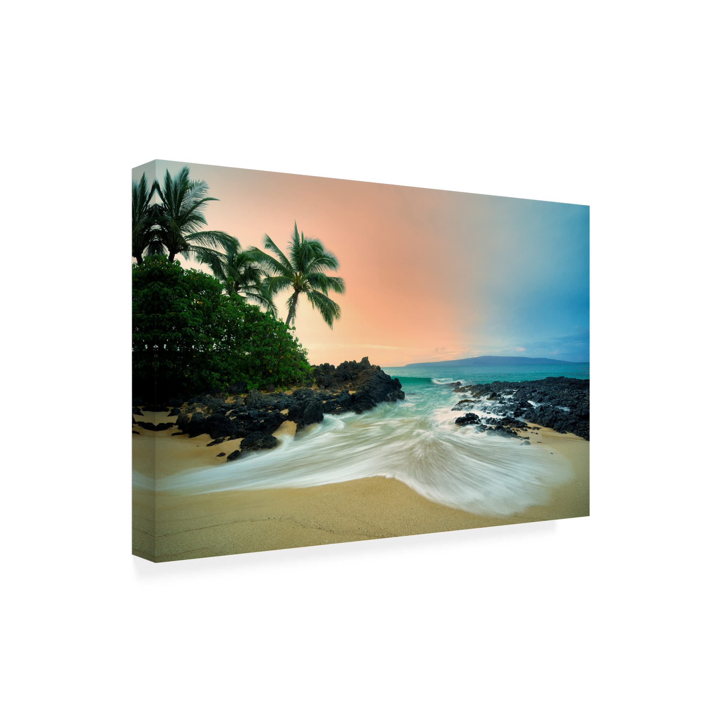 Dennis Frates 'Beach' Canvas Art Print - Coastal Wall Decor for Living Room, Bedroom & Office - Trademark Fine Art Collection