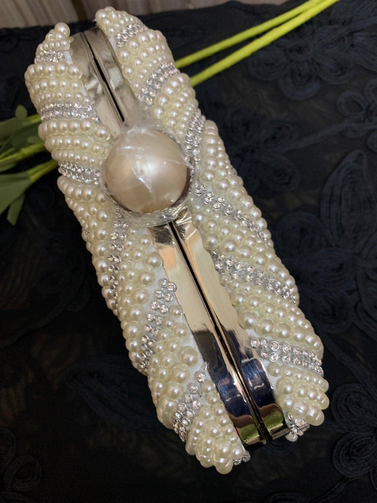 Elegant Lovevop Cheongsam Pearl Clutch Bag for Women - Vintage Chinese Style Small Handbag for Parties, Weddings & Special Occasions