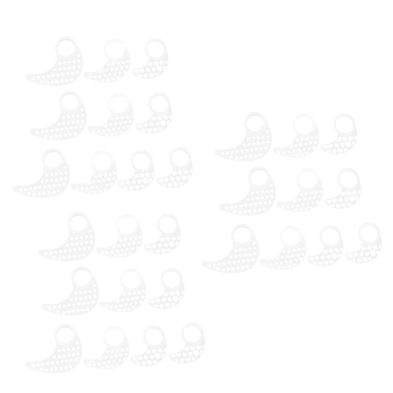 Jojofuny 30 Pcs White Earphone Covers - Replacement Earbud Hooks & In-Ear Headphone Cases for AirPods, Samsung, Sony (Great for Gym, Running, Travel)