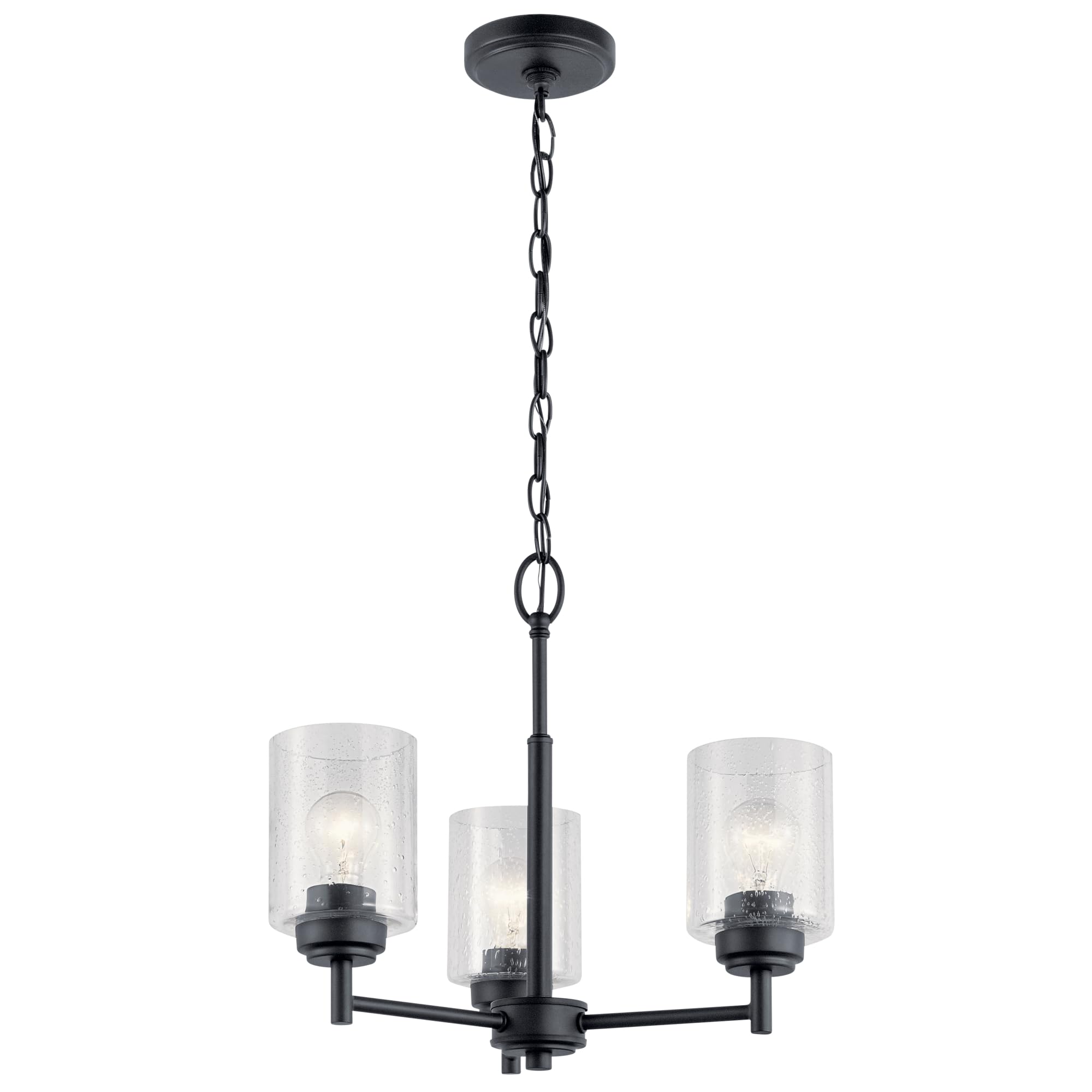 Kichler Winslow 3-Light Black Chandelier - 18