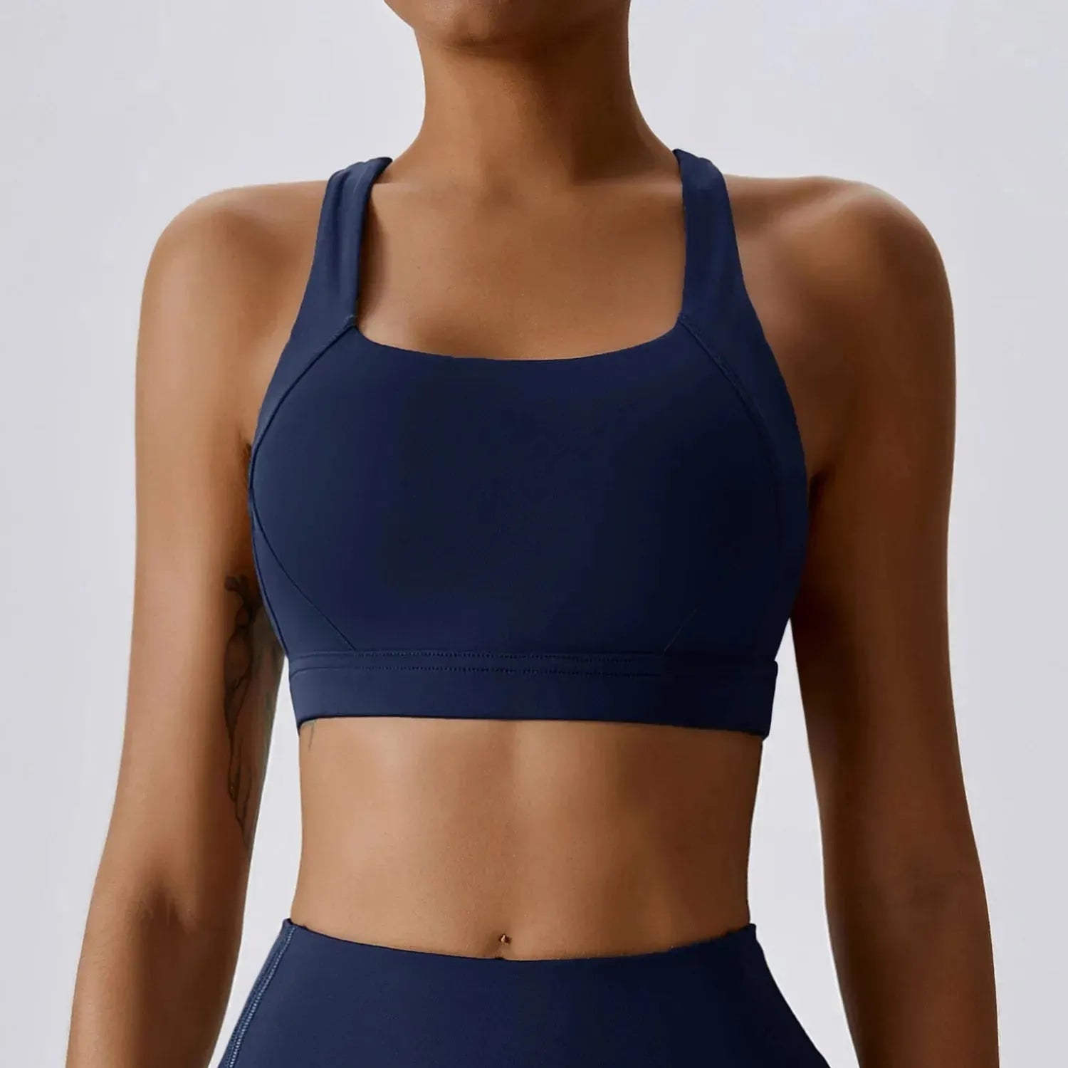 Nude Feeling Yoga Sport Sets for Women - Summer Fitness Workout Clothes with Cross Back Sports Bra & Gym Shorts | Perfect for Yoga, Running, Gym & Outdoor Activities