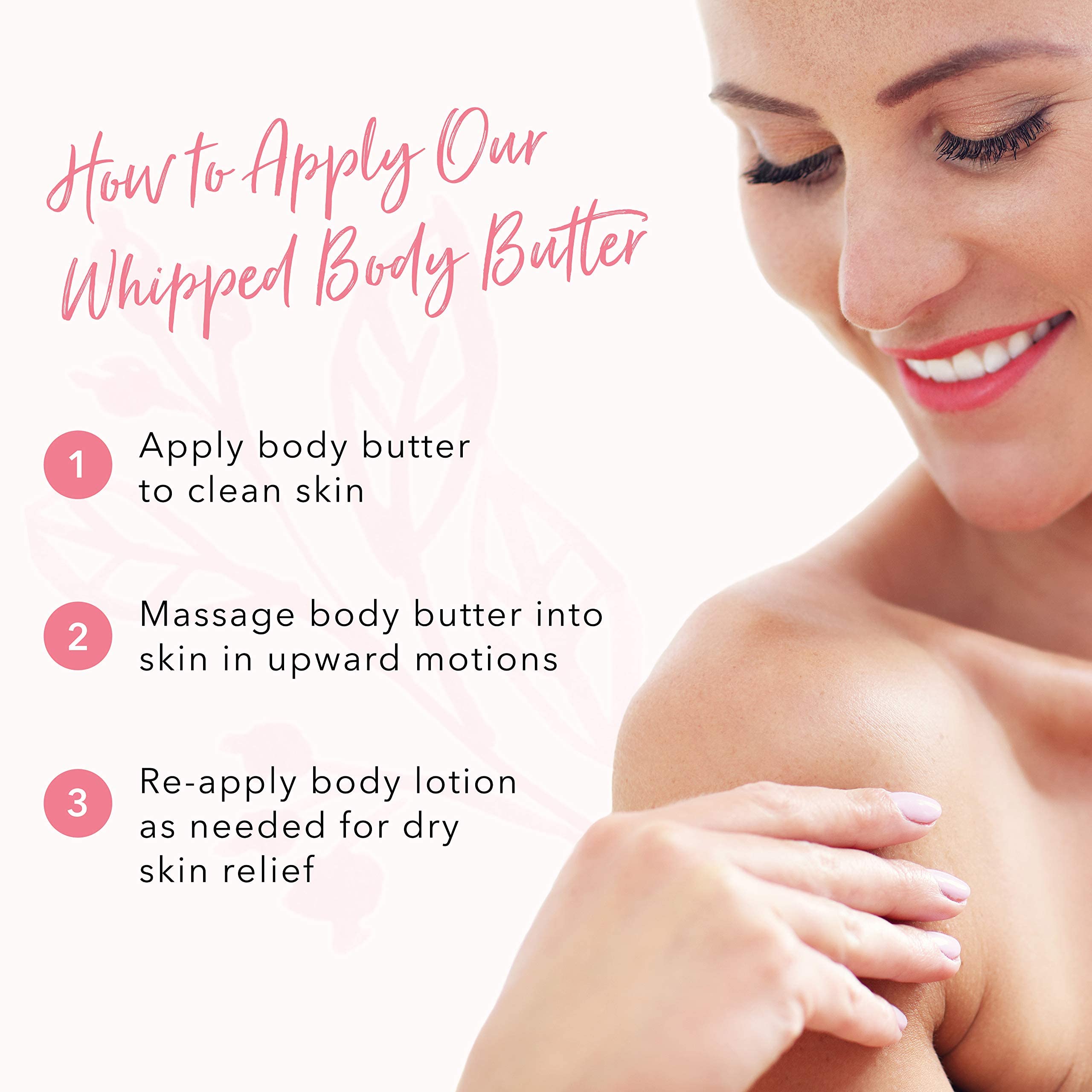 100% Pure Coconut Whipped Body Butter for Dry Skin - Shea & Cocoa Butter Moisturizing Cream, Natural Body Lotion (3.4 oz) | Hydrating Skin Care for Daily Use, Post-Shower Moisturizer, Winter Dry Skin Relief