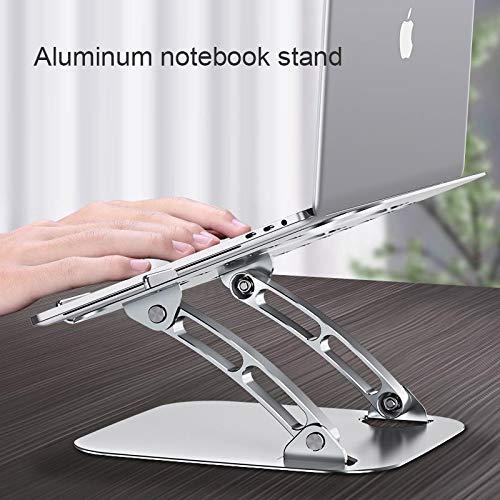 BoxWave Executive VersaView Adjustable Laptop Stand for HP Chromebook x360 11 G2 EE - Ergonomic Metallic Silver Stand for Home, Office & Travel