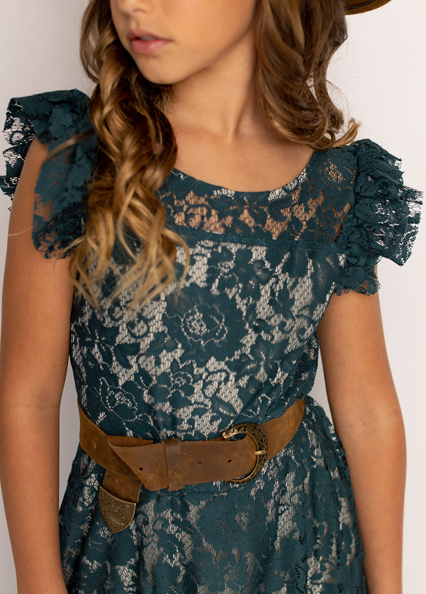 Angie Dress in Deep Teal - Elegant Women's Formal Evening Gown for Parties, Weddings & Special Occasions
